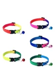 Ans  Kedi Boyun Tasması Gökkuşağı Desenli Çanlı 1 Cm*20-32 Cm Renkli - 3