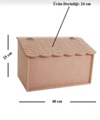 Ahşap Mdf Boyanabilir Ekmek Dolabı - Çok Amaçlı Dolap - 1