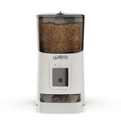 Wero Akıllı Kedi Köpek Mama Kabı Pro 1080p Ayarlanabilir Kamera Wifi Kontrol Pet Feeder Metal Kase Beyaz 6 Lt - 2