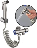 Kolay Montajlı Klozet & Banyo Temizleme Seti Basınçlı Spiral Hortumlu WC Temizleyici - 2