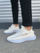 JET-305 Pulse Bağcıklı Triko Kumaş Erkek Günlük Spor Ayakkabı TBT - Beyaz thumbnail 2