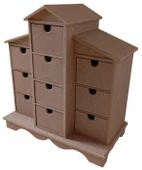 MDF 10 Çekmeceli Aksesuar, Takı Dolabı - 1