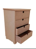 MDF Çok Çekmeceli Boyanabilir Kutu - 3