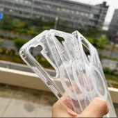 Samsung S23 için Kılıf Kamera Korumalı Magsafe Wireless Şarj Özellikli Şeffaf Kılıf - 6