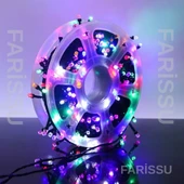 50 Metre RGB Renkli LED Işık Zinciri – Dış Mekan Uyumlu, 8 Modlu Fişli Dekoratif Aydınlatma - 2