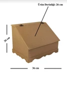 Ahşap Mdf Boyanabilir Ekmek Dolabı - Çok Amaçlı Dolap - 1