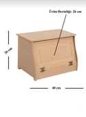 Ahşap Mdf Boyanabilir Ekmek Dolabı - Çok Amaçlı Dolap - 1