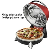 Tecna Brandi 6850 Kırmızı Pizza Makinesi - Multi Cooker Kırmızı thumbnail 3