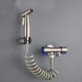 Kolay Montajlı Klozet & Banyo Temizleme Seti Basınçlı Spiral Hortumlu WC Temizleyici - 3