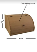 Ahşap Mdf Boyanabilir Ekmek Dolabı - Çok Amaçlı Dolap - 1
