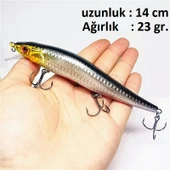 Toptan Satış Rapala 20 Adet Rapala Lures Yapay Yem Maket Balık 23gr 14cm thumbnail 2
