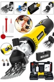 Graizer 9800 Watt Çift Kartlı Metal Şanzıman Isınmaya Karşı Korumalı Koyun Kırkma Makinesi Sarı - 2