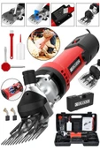 Graizer 9800 Watt Çift Kartlı Metal Şanzıman Isınmaya Karşı Korumalı Koyun Kırkma Makinesi Kırmızı - 2