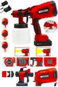 Graizer 21v Çift Akülü 300 Mm Vernik Sprey Boya Püskürtme Makinesi Kırmızı - 1
