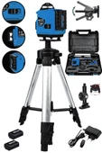 Graizer Profesyonel 360° 16 Köşe Otomatik Hizalama Tripod'lu Lazer Metre Hizalama Mavi - 2