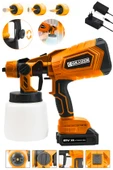 Graizer 21v Çift Akülü 300 Mm Vernik Sprey Boya Püskürtme Makinesi Turuncu - 2
