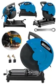 2600 Watt Çelik Dişli Şanzıman Bakır Sargılı 355 Mm Profil Ahşap Metal Kesim Makinesi Mavi - 1