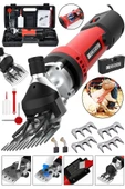 Graizer 9800 Watt Çift Kartlı Metal Şanzıman Isınmaya Karşı Korumalı Koyun Kırkma Makinesi Kırmızı - 1