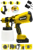 Graizer 21v Çift Akülü 300 Mm Vernik Sprey Boya Püskürtme Makinesi Sarı - 2