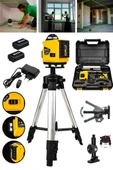 Graizer Profesyonel 360° 16 Köşe Otomatik Hizalama Tripod'lu Lazer Metre Hizalama Sarı - 1