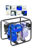 9,8 Hp Metal Şanzıman Turbo Benzinli Yüksek Performans 3 Parmak Benzinli Su Motoru Mavi - 1