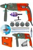 WaltMann 1200w Kırıcı Delici Hilti Darbeli Matkap 2-28mm Kırmızı - 1