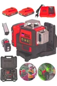 58Vf Çift Akülü 12 Köşe 360° Otomatik Hizalamalı Lazer Metre Hizalama Kırmızı - 2