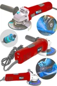 WaltMann Çift Metal Şanzıman Avuç İçi Taşlama Makinesi 125 mm Kırmızı - 1