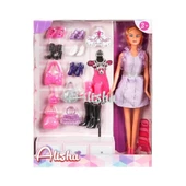 CEYLAN ADAM Nessiworld 1429 SUN-RST-SIS- Alisha Yedek Ayakkabı ve Çantalı Bebek Oyun Seti - Sunman - 1
