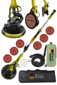 WaltMann 360'Ledli 850W Pro Alçıpan Duvar Zımpara Makinası Toz Emmeli Sarı - 1