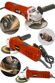 WaltMann Çift Metal Şanzıman Avuç İçi Taşlama 125 mm Kırmızı - 1