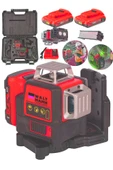58Vf Çift Akülü 12 Köşe 360° Otomatik Hizalamalı Lazer Metre Hizalama Kırmızı - 1