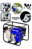 Graizer 9,8 Hp Metal Şanzıman Turbo Benzinli Yüksek Performans 3 Parmak Benzinli Su Motoru Mavi - 2