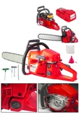 Benzinli Testere Hızar 52 Cc 2.9 Hp 8000 Rpm Kırmızı - 1