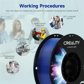 Creality Cr-Petg Şeffaf Mavi Filament 1.75mm 1000Gr - 5