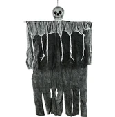 CEYLAN ADAM   Ürpertici Kuru Kafa Korku Hayalet Saçaklı Dekor 90x50 cm thumbnail 3