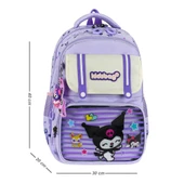 İlkokul Kız Çocuk Çantası 3'lü Set Kuromi Benzeri 40*30 Cm Beslenme Çantası Kalem Kutusu Ortopedik thumbnail 14