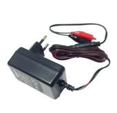 MERVESAN 6v / 12v 1A Akü Şarj Adaptörü 5.5x2.5mm Jaklı + Maşa Kıskaçlı (6 Volt 12 Volt 1 Amper 1000mA) - 2