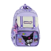 İlkokul Kız Çocuk Çantası 3'lü Set Kuromi Benzeri 40*30 Cm Beslenme Çantası Kalem Kutusu Ortopedik thumbnail 16