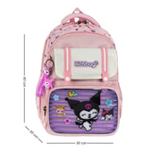 İlkokul Kız Çocuk Çantası 3'lü Set Kuromi Benzeri 40*30 Cm Beslenme Çantası Kalem Kutusu Ortopedik thumbnail 20