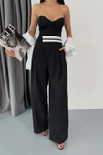 PANTOLON BEL ŞERİT DETAYLI - Siyah thumbnail 3