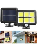 FX-028 Güneş Enerjili Solar Lamba Hareket Sensörlü Harici Güneş Panelli 120 LED thumbnail 1