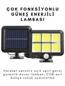 FX-028 Güneş Enerjili Solar Lamba Hareket Sensörlü Harici Güneş Panelli 120 LED thumbnail 2