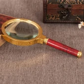 MG-80 Gold Dekoratif El Tipi Büyüteç 10X Büyütme 80mm thumbnail 1