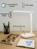 ST-7901 Şarjlı LED Masa Lambası, Dokunmatik Masaüstü Çalışma Masası Lambası 30 SMD LED thumbnail 2