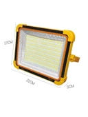 V-021 Solar Güneş Enerjili LED Taşınabilir Projektör 5 Farklı Işık Modu 200 Watt thumbnail 4