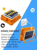 V-017 Güneş Enerjili LED Taşınabilir Projektör, Çok Amaçlı Kamp Lambası 100 Watt thumbnail 2