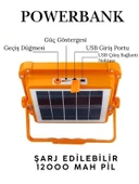 V-017 Güneş Enerjili LED Taşınabilir Projektör, Çok Amaçlı Kamp Lambası 100 Watt thumbnail 3