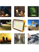 V-021 Solar Güneş Enerjili LED Taşınabilir Projektör 5 Farklı Işık Modu 200 Watt thumbnail 5