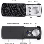 TH-774 Üç Mercekli Işıklı Büyüteç - 2